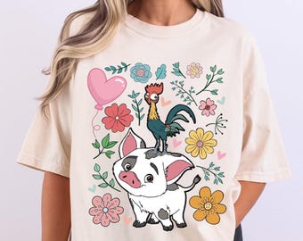 Shirt Moana Pua Hei Hei, Disney Moana Shirt, Princess Moana Girls Trip 2026 Tee, Disneyland familievakantie shirt, Disney Girl sweater