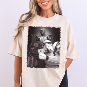 Star Wars Darth Vader Storm Trooper Selfie Shirt, Galaxy&#39;s Edge Shirt, Disney Trip Shirt, Star War Family Shirt, WDW Disneyland Vacation Tee
