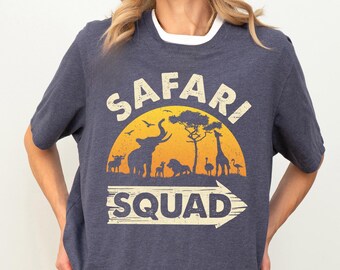 Maglietta Safari Squad, Maglietta per gruppo in safari, Maglietta per guida safari, Magliette per vacanze in famiglia, Magliette coordinate per safari africano, Maglietta safari per amici