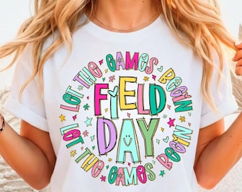 Camiseta para el día de campo, camiseta para el día de campo escolar, regalo para el día de campo del equipo de profesores, camisetas para el día de campo de primaria, camisetas para excursiones, sudadera para el día divertido