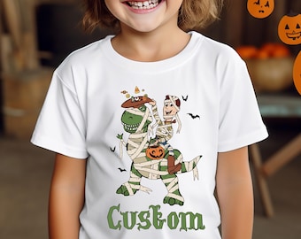 Woody and Rex Mummy Shirt, Custom Toy Story Halloween Kids Tee, Disney Spooky Season T-Shirt, Not So Scary Halloween Tee, Trick Or Treat Tee