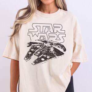 Star Wars Millenium Falke Shirt, Galaxys Rand T-Shirt, Star Wars Tag T-Shirt, Disney Star Wars passendes T-Shirt, Möge der 4. mit dir sein Shirt