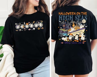 Disney Halloween Cruise Shirt, Halloween on the High Seas Shirt, Mickey and Friends Halloween Sweat, Disney Ghost Shirt, Spooky Cruise Shirt