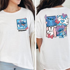 Retro Stitch Portrait Shirt, Custom Name Stitch T-Shirt, Disney Lilo And Stitch Tee, Stitch Aloha Sweater, Stitch Lover Sweatshirt