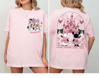 Maglietta delle migliori amiche di Minnie e Daisy, Maglietta "Dove i sogni diventano realtà", Maglietta "Castello magico Disney", Maglietta "Viaggio per ragazze Disney", Maglietta "Vacanza a Disneyland"