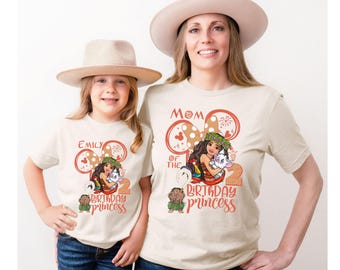 Princess Moana shirts verjaardag meisje, Disney aangepaste verjaardag familie bijpassende shirt, Disneyworld verjaardag vakantie shirt, Princess Moana Tee