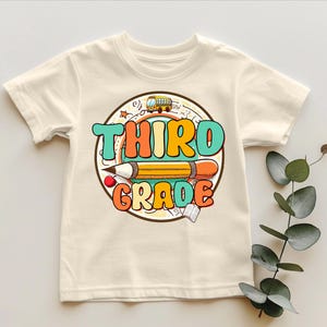 Third Grade Shirt, Back to School Shirt, 3rd Grade Teacher Team T-Shirt, 1st Day of School Tee, Last Day of School, Third Grade Squad Shirt