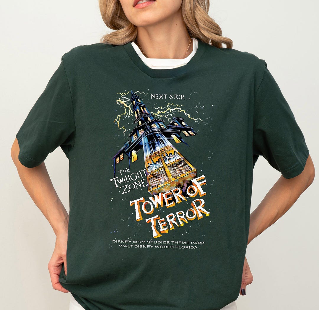 Vintage Tower of Terror Shirt, Disney Twilight Zone T-shirt