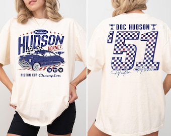 Cars Doc Hudson Shirt, Pixar Hudson Hornet Piston Cup Champion T-Shirt, Disney Cars Film T-Shirt, Wdw Reise T-Shirt, Disneyland Urlaub T-Shirt