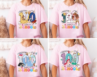 Princess 100 Days of School Shirt, Princess Back To School T-Shirt, Disney Class of 2026 Tee, Elementary Teacher Sweater, Kids School Tee