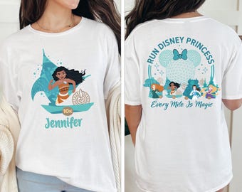Princess Moana Marathon Shirt, Disney Princess Half Marathon 2026 Shirt, WDW Princess Squad Shirt, Disneyland Family Marathon Sweater