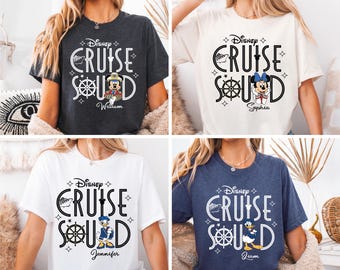 Custom Disney Cruise Squad 2026 Shirt, Mickey & Friends Cruising Shirt, Disney Pirate Shirt, Disneyland Family Vacation Matching Shirt