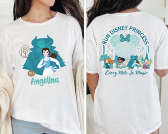 Princess Belle Marathon Shirt, Disney Princess Half Marathon 2026 Shirt, WDW Princess Squad Shirt, Disneyland Family Marathon Sweater