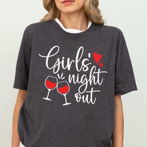 Koszulka na wieczór panieński, koszula nocna dla dziewcząt, bluza na wieczór panieński, koszulka Let's Go Ladies Night, koszulka na pijane dziewczyny, zabawna bluza na wieczór panieński