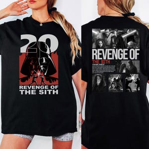 Revenge of The Sith 20th Anniversary Shirt, Vintage Star Wars Tee, Darth Vader & Anakin Skywalker T-shirt, Dark Jedi Shirt, Chosen One Tee