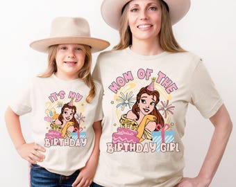 It's My Birthday Belle Shirt, Disney Princess Birthday Girl Shirt, Custom Disney Family Matching Birthday Tee, Disneyland Birthday Trip Tee