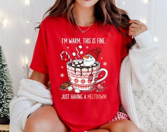 Camiseta navideña de Olaf Snowman, camiseta navideña de Frozen de Disney, camiseta navideña de Disney Very Merry Christmas, sudadera navideña de Disneyland