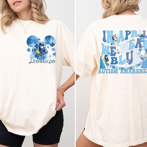Disney Autism Shirt, In April We Wear Blue Shirt, Autism Awareness Shirt, Autism Month Shirt, Special Education Tee, Neurodiversity Shirt