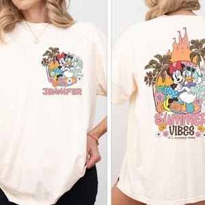 Minnie en Daisy Summer Vibes-shirt, Disney Best Friends T-shirt, Girls Trip-shirt, Just Like A Paradise-shirt, Disney Beach Party-shirt