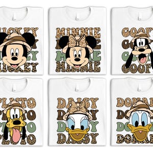 Mickey And Friends Safari Shirt, Disney Animal Kingdom Matching T-Shirt, Safari Family Matching T Shirt, Minnie Vintage Safari Mode Tee
