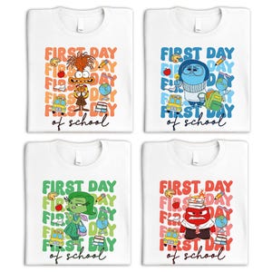 Inside Out School Shirt, First Day Of School T-Shirt, Inside Out Joy Disgust Student Shirt, Disney Emotions School Tee, Back to School Tee