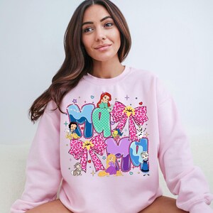Disney Princess Mama Shirt, Princess Ariel Elsa Snow White Mama T-Shirt, Disney Mother's Day Tees, Disneyland Mom Trip Tee, Disney Mom Shirt