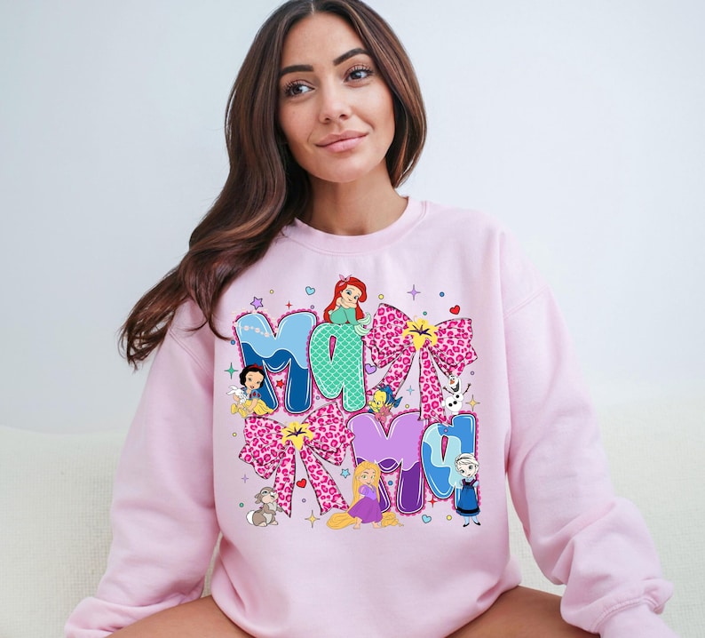 Disney Princess Mama Shirt, Princess Ariel Elsa Snow White Mama T-Shirt, Disney Mother's Day Tees, Disneyland Mom Trip Tee, Disney Mom Shirt