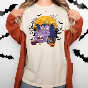 Tow Mater Halloween Shirt, Disney Cars Horror T-Shirt, Disney Spooky Season Shirt, Trunk or Treat Cars Sweat, Halloween Party 2025 Tee