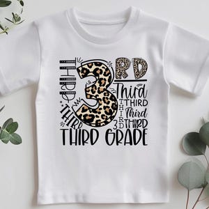 3rd Grade Typography Shirt, Third Grade Shirt, Teacher Squad Shirts, Back To School Shirt, Hello School Shirt, 3rd Grade Teacher Tee