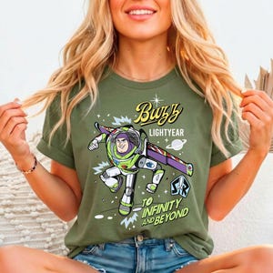 Retro Buzz Lightyear To Infinity And Beyond Shirt, Space Ranger T-Shirt, Disney Pixar Toy Story Tee, Disneyland Family Trip Matching Sweater
