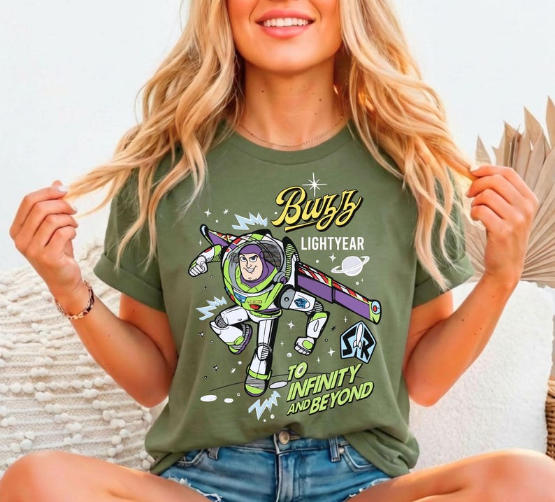 Retro Buzz Lightyear To Infinity And Beyond Shirt, Space Ranger T-Shirt, Disney Pixar Toy Story Tee, Disneyland Family Trip Matching Sweater