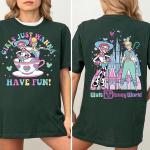 Toy Story Jessie Bo Peep Summer Shirt, Disney Girls Just Wanna Have Sun T-shirt, Toy Story Besties T Shirt, Wdw Girls Summer Trip Tee