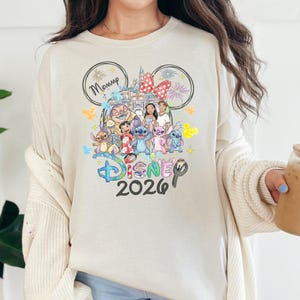 Custom Name Stitch Shirt, Stitch and Friends T-Shirt, Lilo and Stitch Tee, Disney Trip Family Matching Sweatshirt, Magic Kingdom Tee
