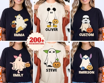 Ghost Disney all Characters Halloween Shirt, Mickey and Friends Halloween Party 2025 Sweater, Star Wars Spooky T-shirt, Ghost Kids Gift Tee