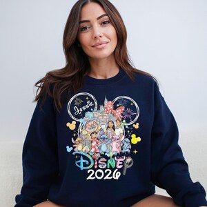 Custom Name Stitch Shirt, Stitch and Friends T-Shirt, Lilo and Stitch Tee, Disney Trip Family Matching Sweatshirt, Magic Kingdom Tee