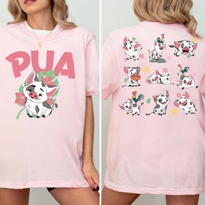 Hei Hei And Pua Floral Shirt, Disney Moana Matching Shirt, Maui Pua Hei Hei Shirt, Disneyland Family Trip Hoodie, Moana Character Sweater