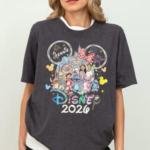 Custom Name Stitch Shirt, Stitch and Friends T-Shirt, Lilo and Stitch Tee, Disney Trip Family Matching Sweatshirt, Magic Kingdom Tee