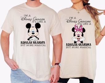 Disney Grandparent Shirt, Minnie Regular Grandma Shirt, Mickey Regular Grandpa Shirt, Disney Family Trip 2025 Shirt, Disney Magical Shirt