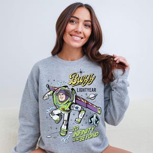 Retro Buzz Lightyear To Infinity And Beyond Shirt, Space Ranger T-Shirt, Disney Pixar Toy Story Tee, Disneyland Family Trip Matching Sweater