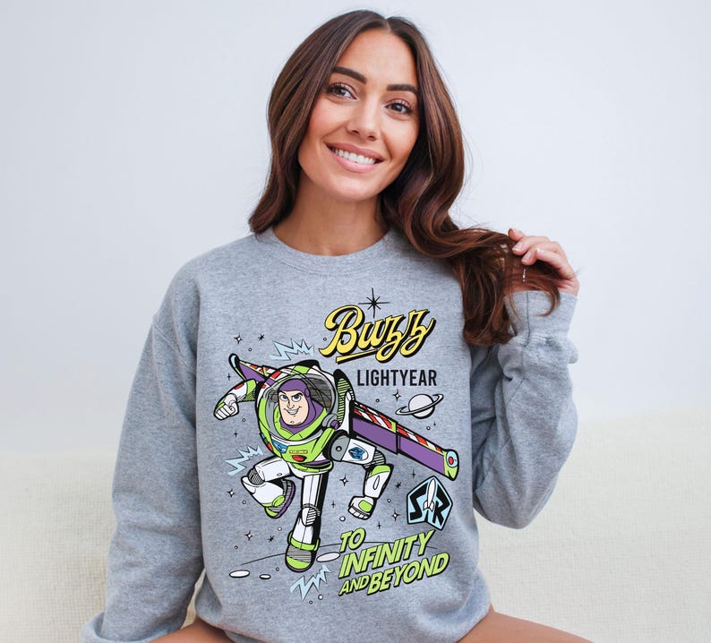 Retro Buzz Lightyear To Infinity And Beyond Shirt, Space Ranger T-Shirt, Disney Pixar Toy Story Tee, Disneyland Family Trip Matching Sweater