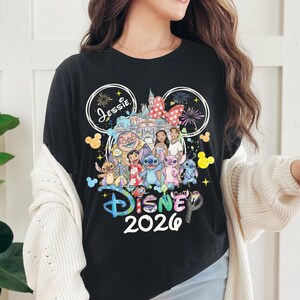 Custom Name Stitch Shirt, Stitch and Friends T-Shirt, Lilo and Stitch Tee, Disney Trip Family Matching Sweatshirt, Magic Kingdom Tee