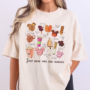 Just Here For The Snacks Shirt, Disney Magical Snacks T-shirt, Disney Food & Drinks Tee, Epcot Family Trip Shirt, WDW Vacation T Shirt
