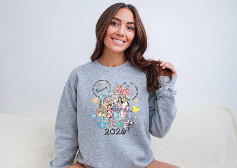 Custom Name Stitch Shirt, Stitch and Friends T-Shirt, Lilo and Stitch Tee, Disney Trip Family Matching Sweatshirt, Magic Kingdom Tee