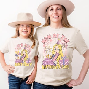 It&#39;s My Birthday Rapunzel Shirt, Disney Princess Birthday Girl Tee, Custom Tangled Family Matching Birthday Tee, Disney Birthday Trip Tee