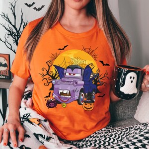 Tow Mater Halloween Shirt, Disney Cars Horror T-Shirt, Disney Spooky Season Shirt, Trunk or Treat Cars Sweat, Halloween Party 2025 Tee