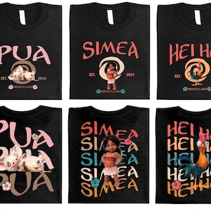 a group of t - shirts with different designs on them