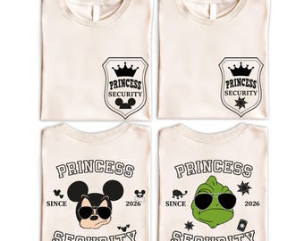 Princess Security Shirt, Disney Daddy Shirt, Mickey and The Beast Shirt, Disney Pascal and Olaf Sweat, Disneyland Fathers Day Sweatshirt