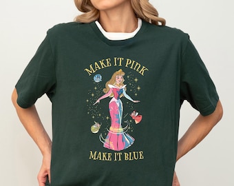 Princess Aurora Shirt, Disney Make It Pink Make It Blue Shirt, Retro Sleeping Beauty Sweat, Disneyland Girls Trip Sweater, Magic Kingdom Tee