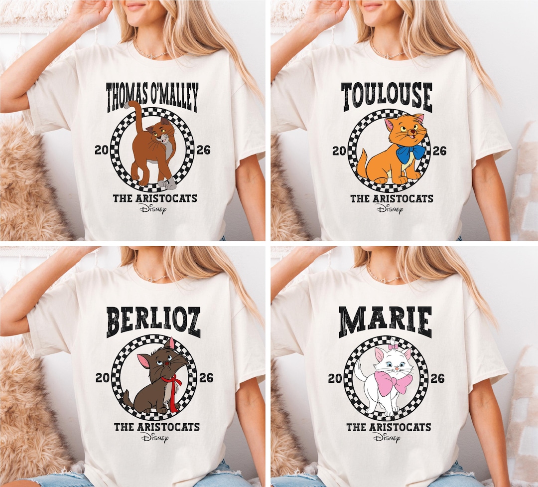 The Aristocats 2026 Shirts, Disney Cats T-shirt, Marie Duchess