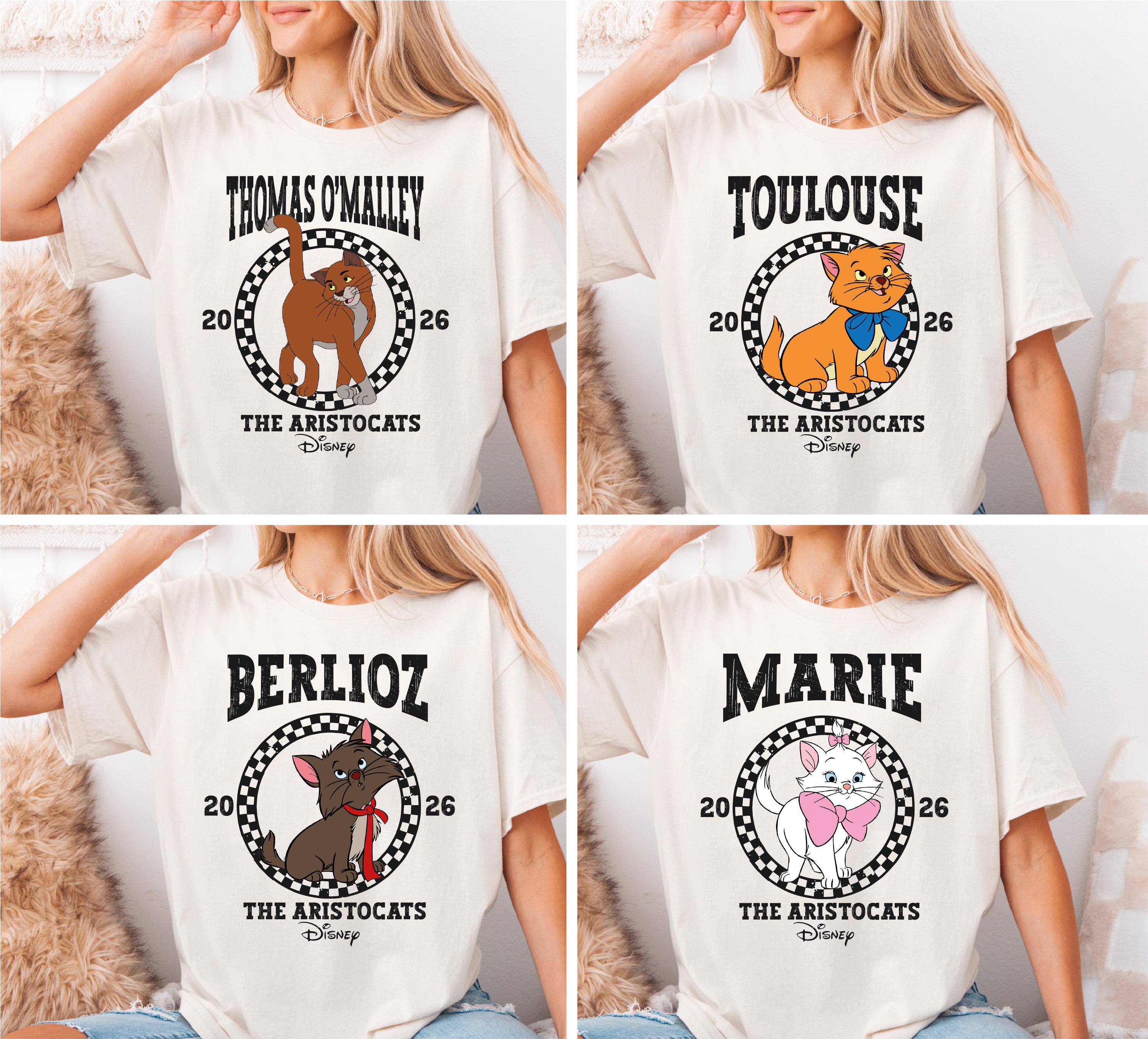 The Aristocats 2026 Shirts, Disney Cats T-shirt, Marie Duchess